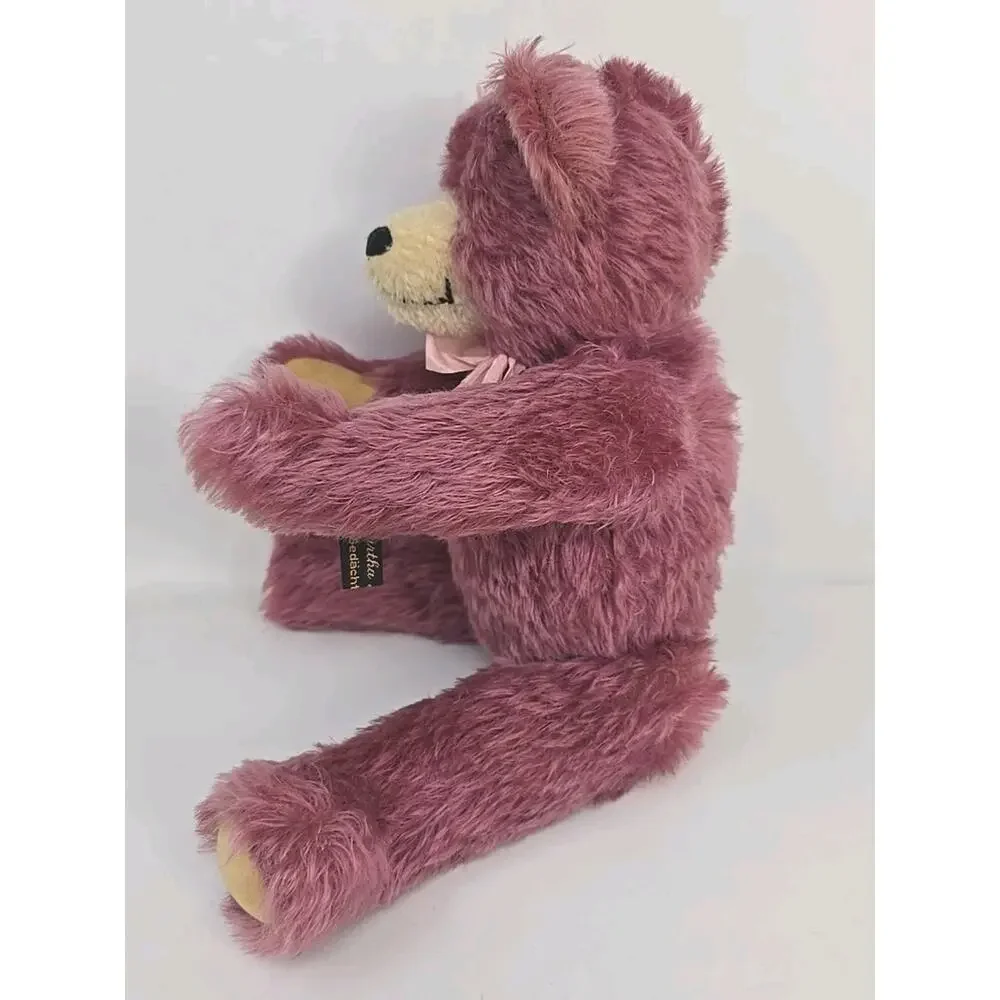 Johanna Haida Mohair Teddy Bear Martha Mueller‎ Rose Germany 1995 U317